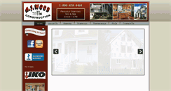 Desktop Screenshot of ajwoodconstruction.net